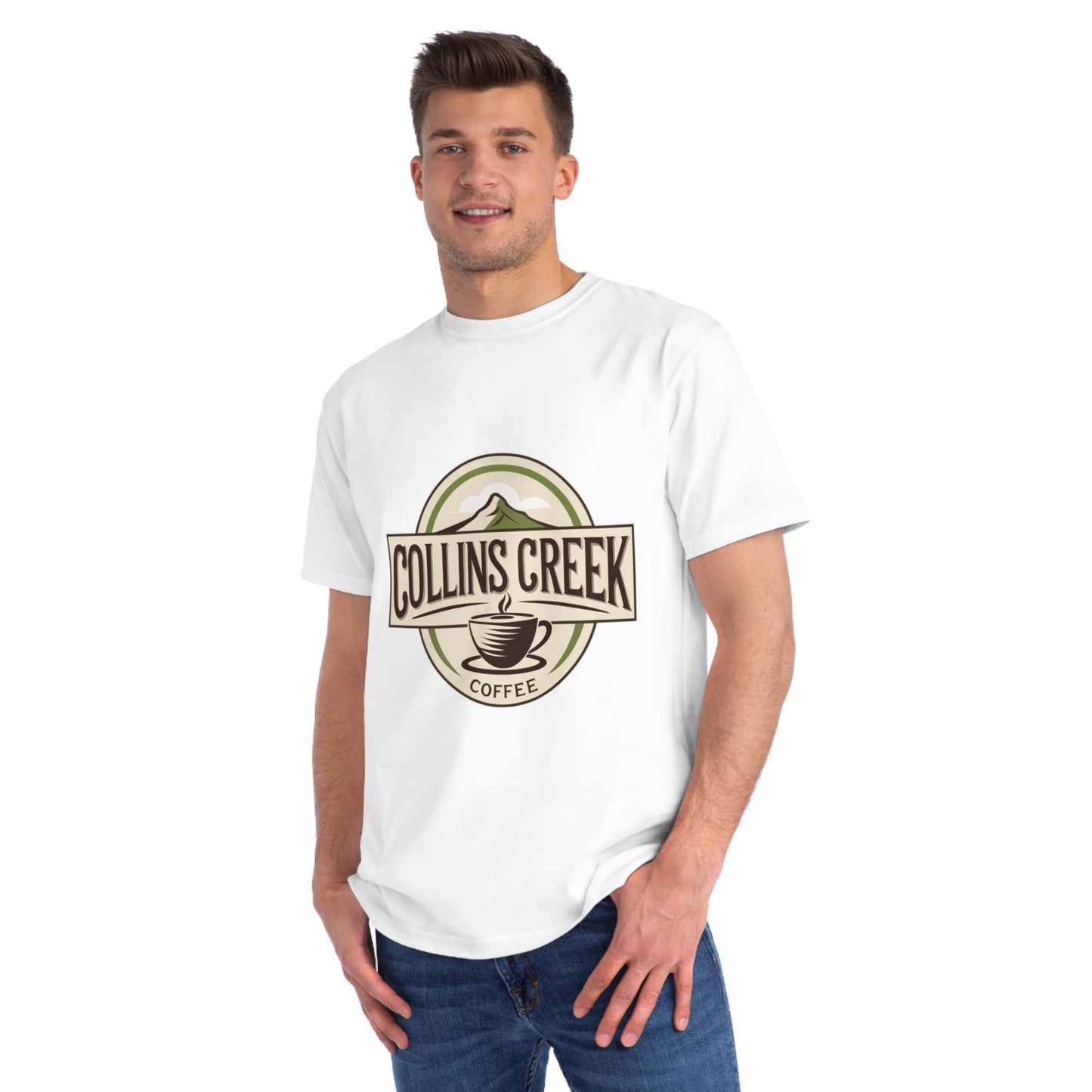 The Logo - Collins Creek Coffee Organic Unisex T-Shirt, Coffee Lover Gift, Nature Vibes Tee, Eco-Friendly Apparel, Casual Chic Style