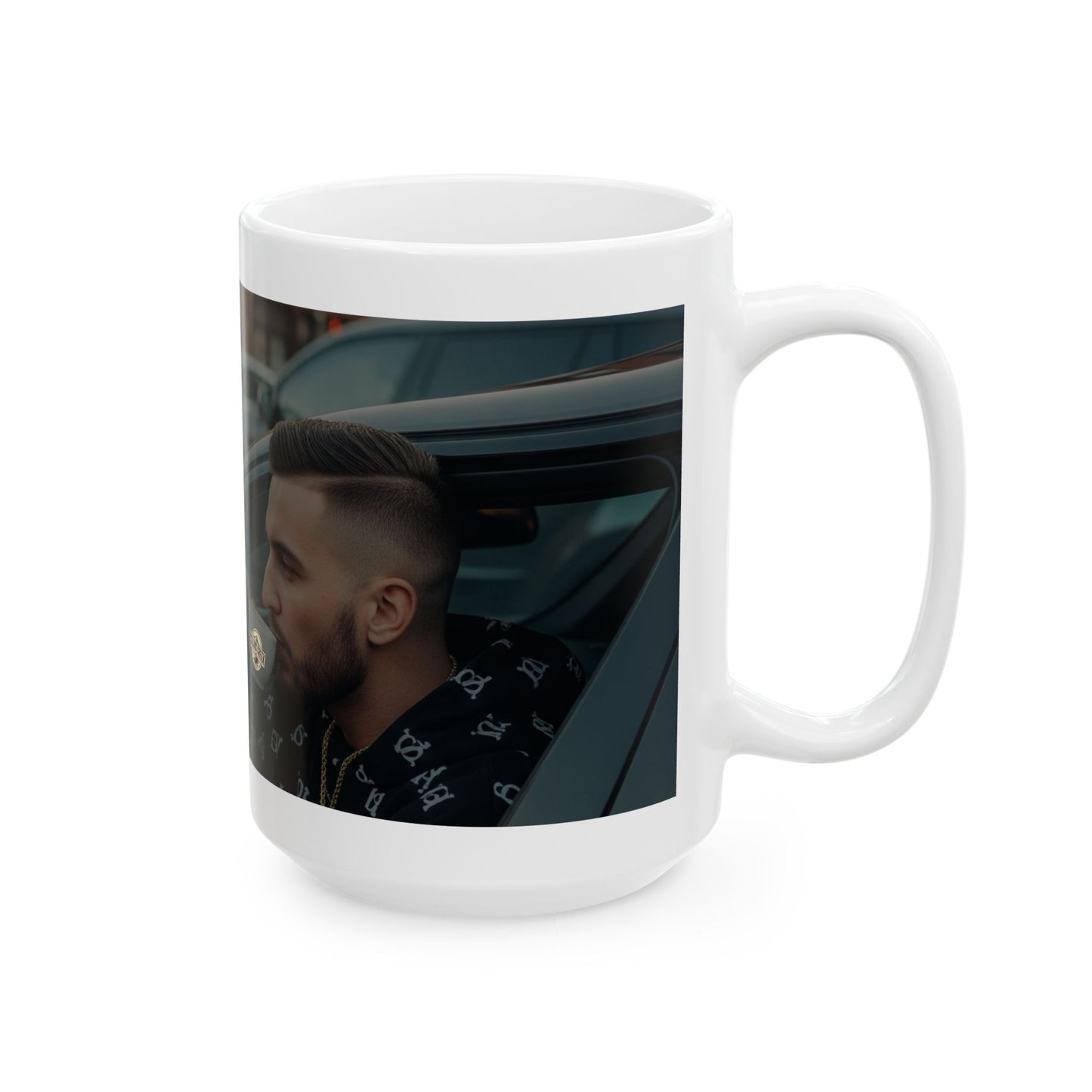 Sipin Slow Coffee Mug - Urban Style Ceramic Mug | Coffee Lover Gift, Cool Mug for Him/Her, Car Enthusiast, Funny Quote Mug, Perfect for Any Occasion